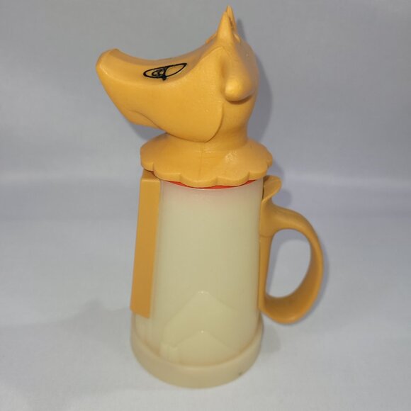Moo Cow Vintage Plastic Coffee Creamer 6.5" Milk Farm Cream Dispenser by Whirley - Picture 2 of 2